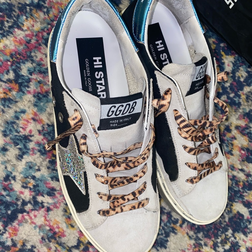 Golden Goose Hi Star Black Canvas 37